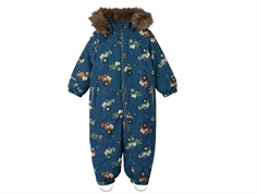 Name It dark denim tractor snowsuit
